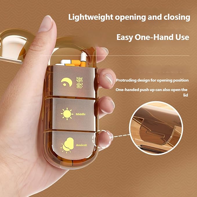 Travel Friendly Medicine Organizers Box 14 Removable Compartments for Business Trips Short Getaways MoistureProof Design Portable Box