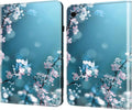 Dteck for Galaxy Tab S6 Lite (10.4") Tablet Case 2024/2022/2020 (SM-P620/P610), PU Leather Slim Folio Case with Adjustable Stand, Lightweight Protective Cute Cover with Stylus Pen Loop (Plum Blossom)