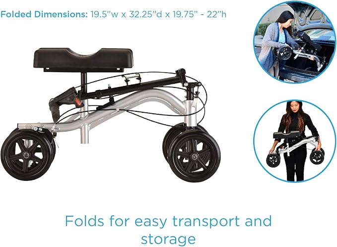 NOVA Turning Knee Walker Sliver
