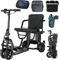 2026 New Upgrade Folding Mobility Scooters for Adults, Dual Front Wheels, 20 Miles Ultra Lightweight Travel Mobility Scooters, Foldable Portable Power Scooters for Seniors, Airline Approved