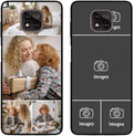 Custom Photo Case for Motorola Moto G Power 2021, Create Your Own Picture Collage Phone Case, Soft Drop Protection, Personalized Anti-Scratch TPU Soft Cover, Gifts for Family Friends, Black
