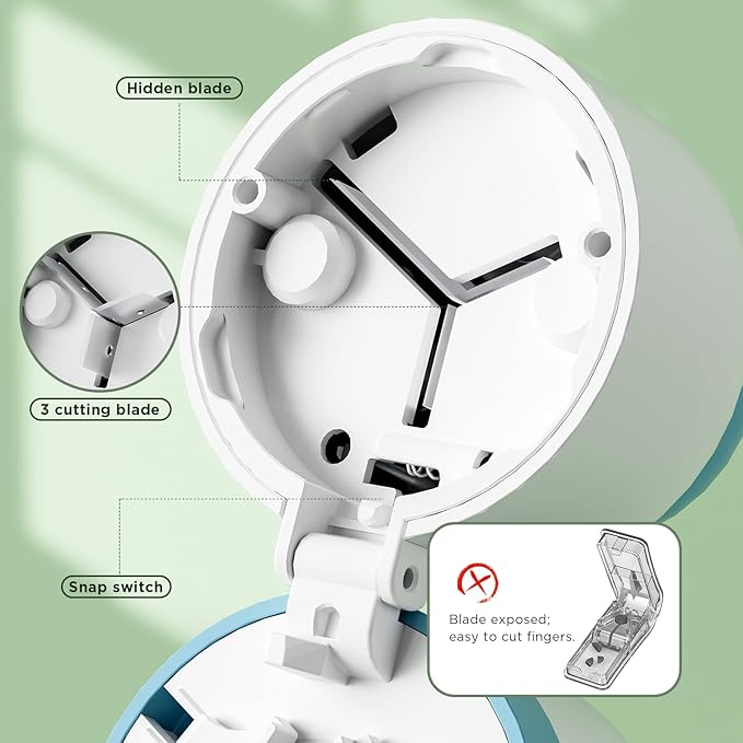 Pill Cutter - Pill Splitter for Small Pills with Stainless Steel Blade in one Third/Fourth, Suitable for Cuting Vitamins, Tablets (1-3 Grey New)
