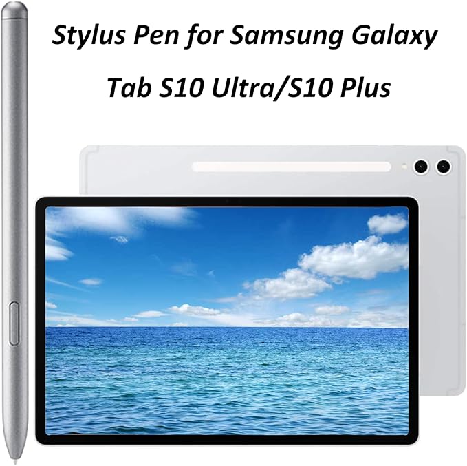 Galaxy Tab S10 Ultra S Pen for Samsung Galaxy Tab S10+/S10 Lite,Tab S10 Ultra Stylus Pen Replacement for Galaxy Tab S10 Ultra/S10 Plus/S10 Lite All Versions S Pen with Nibs(Silver)