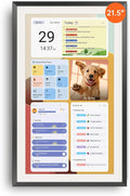 Apolosign 21.5-inch Digital Calendar : Dual Mode Smart Wall Planner, No Subscription, Install Apps, Sync Calendars, Electronic Touchscreen Interactive Display for Family Schedules, Chore Chart (Black)
