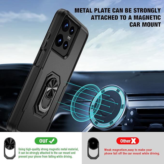 for Moto G 2026/2025 Case, Moto G Play 2026 Case [15 FT Military Grade Drop Protection] with 2X Tempered Glass Screen Protector, Shockproof Phone Case for Moto G 2026/2025 Black