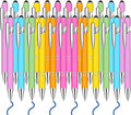 24 Pcs Blue Ink Ballpoint Pen with Stylus Tip 2 in 1 Ballpoint Pen 1.0 mm Blue Ink Metal Stylus Pen for Touch Screens Coworkers, Family, Colleagues, Office (pink colour)