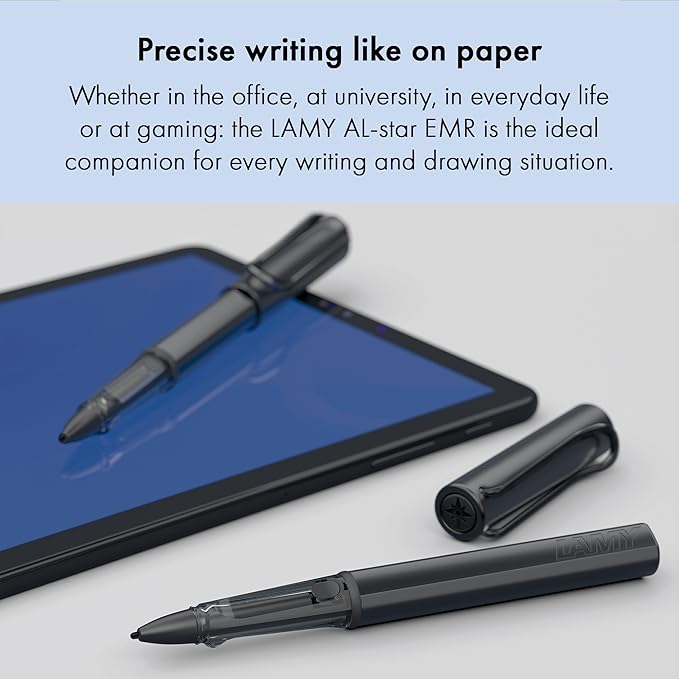 LAMY AL-Star EMR Denim (PC/EL tip) - Stylus Pen for Many Android Devices - Touchscreen Pen with Ergonomic Grip - Precise Writing & Drawing on Digital Media - with Function Button