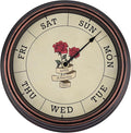 Foxtop Day of The Week Wall Clock for Seniors, Classic Silent Day Wall Clock for Office Home, Ideal Retirement Gift for Men & Women (14 Inch, Bronze)