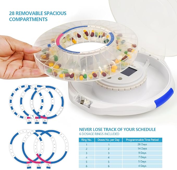 Apex Ultra Weekly Pill Organizer AM/PM 7-Day Large Compartments Waterproof