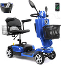 Wooken Powered Mobility Scooter, 4-Wheel Mobility Scooter for Adults, Seniors,264 lbs All Terrain Foldable Powered Mobility Scooter, Electric Powered Wheelchair Heavy Duty Mobility for Travel