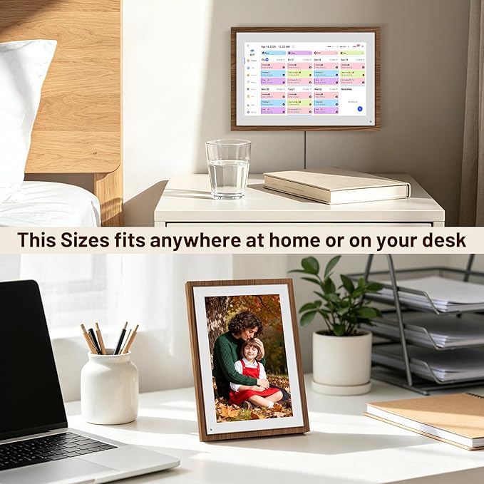 10.1 Inch Digital Calendar - Touchscreen Chore Chart & Family Planner, HD Interactive Display for Wall/Desk, To-Do List & Meal Planner, Digital Picture Frame Gift for Women, Moms, Office & Home