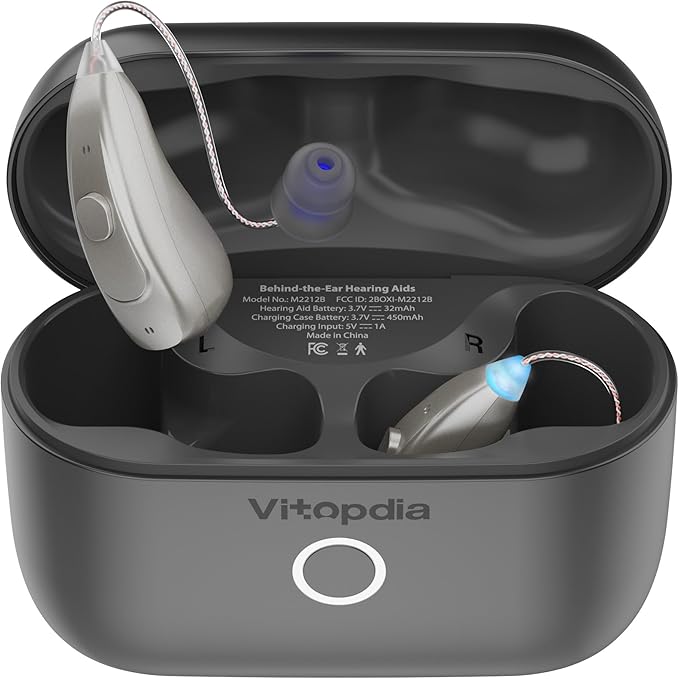 3-in-1 Rechargeable Bluetooth OTC Hearing Aids for Adults Seniors, Music Streaming | Phone Call Auto Switch, Smart Noise Cancellation, DSP 16-Channel HD Sound, 5-Level Volume, 15-Hour Battery