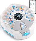 Wi-Fi Automatic Pill Dispenser Smart Medication Assistant for Seniors & Caregivers with 21 Individual Pods, Alarms & Sound Light Reminders, Remote Monitoring & Tracks Adherence History, Key Lock