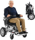 Unificate Foldable Electric Wheelchair for Adults: 3.7 MPH Max Speed & 5-Speed Adjustable | Smooth Start & Auto Brake | 300 lbs Capacity | Travel Mobility Scooter
