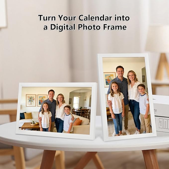 Moonka 21.5" Wall Planner Digital Calendar & Chore Chart, Smart Full HD Touchscreen Interactive Display for Family Schedules, To Do List, Meal Planner, Great for Organizing Your 2026 Calendar