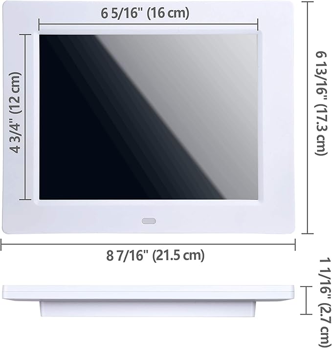 Yescom 8" LCD Day Clock Digital Calendar Alarm Large Dementia Table Home Office 2 Pack