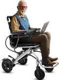 Goldseason 33lb Lightweight Electric Wheelchairs for Adults -15 Miles Range&Airplane Approved, Portable Motorized Wheelchair for Home/Outdoors/Travel/Shopping(Ultra-Light)