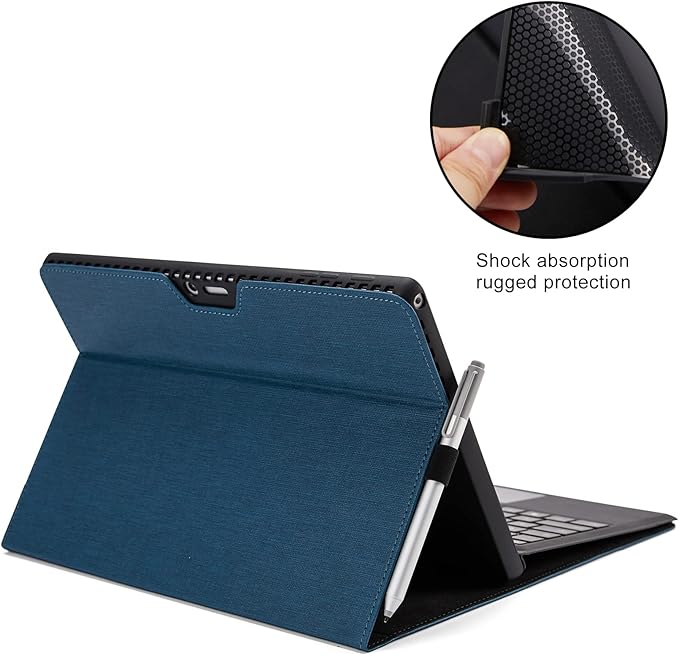 Omnpak Case for Microsoft Surface Pro 7 Plus 7 6 5 4 with Stylus Holder Slim Cover