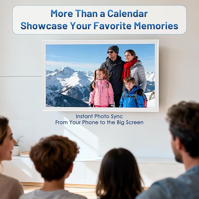 32-Inch Smart Digital Wall Calendar 1080P IPS Touchscreen Weekly Monthly Planner