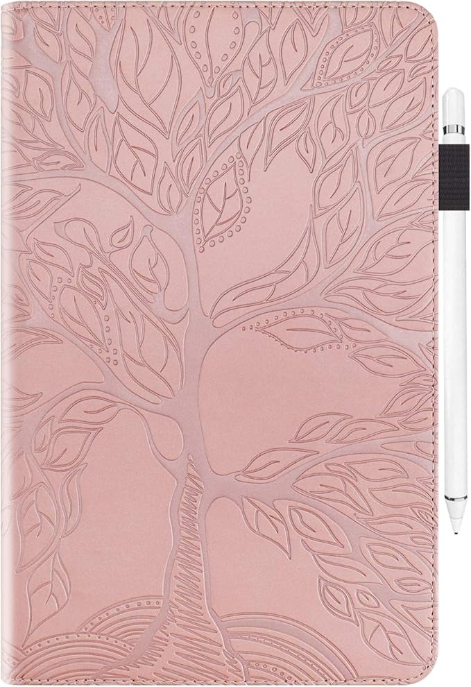 Case for Samsung Galaxy Tab S5e 10.5 2019 SM-T720/T725 Premium PU Leather Stand Flip Wallet Case Multiple Viewing Angles Lightweight Folio Cover with Card Pockets Stylus Loop Elastic Band - Rose Gold