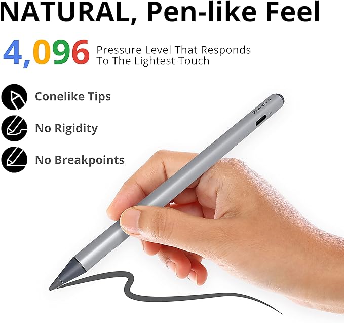 Penoval USI2.0 Stylus Pen for Chromebooks - 4096 Levels Pressure for Lenovo, ASUS, HP Chrome Devices & Google Pixel Tablet