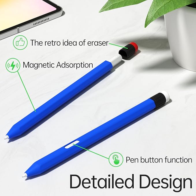 AZF Compatible with Samsung Galaxy Tab S Pen S11/S11 Ultra S Pen Case,Classic Design Silicone Protective Sleeve, Anti-Slip, Drop-Resistant Comfortable gripSupport Magnetic Charging. (Blue)