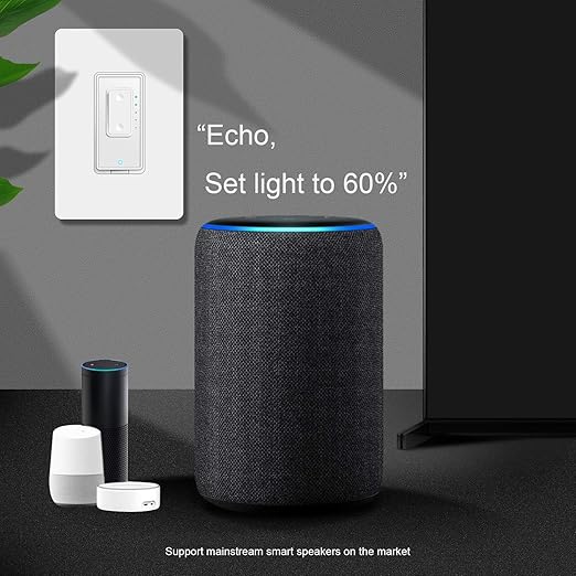 3 Way Smart Dimmer Switch by Martin Jerry | SmartLife App, Compatible with Alexa as WiFi Light Switch Dimmer, Works with Google Assistant