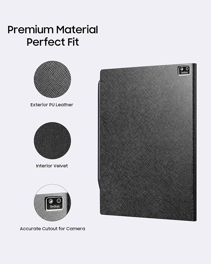 Black Protective Case for iFLYTEK Paper Tablet 8.2 Inch with 5 Pen Refills