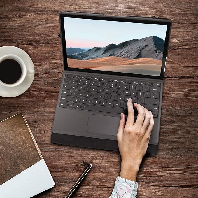 Omnpak Case for Microsoft Surface Pro 7+ (2021)/Surface Pro 7(2019)/Surface Pro 6(2018)/Surface Pro 5(2017)/Surface Pro 4, Adjustable Viewing Angle, Compatible with Type Cover Keyboard