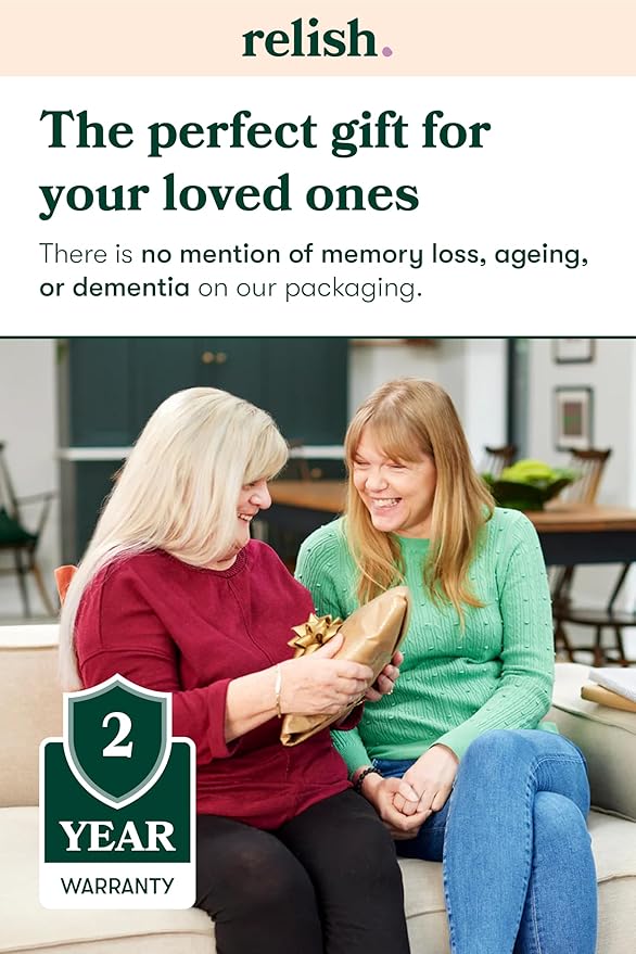 Relish Day Hub Dementia Clock HD Large Screen Digital Calendar for Seniors with Memory Loss