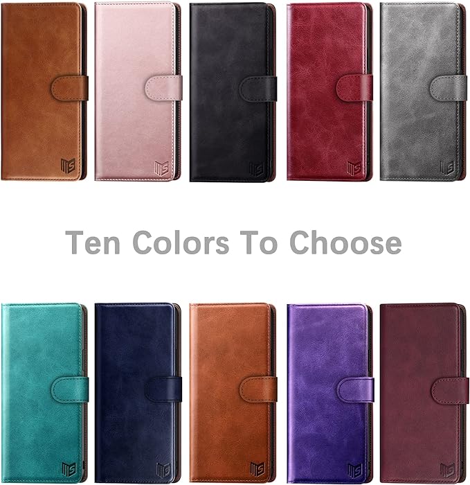 SUANPOT [RFID Blocking for Motorola Moto G Stylus 5G(Non 2022) with Wallet case Credit Card Holder,Flip Book PU Leather Shockproof Cover Cellphone Women Men for Moto G Stylus 5G Phone case Navy Blue