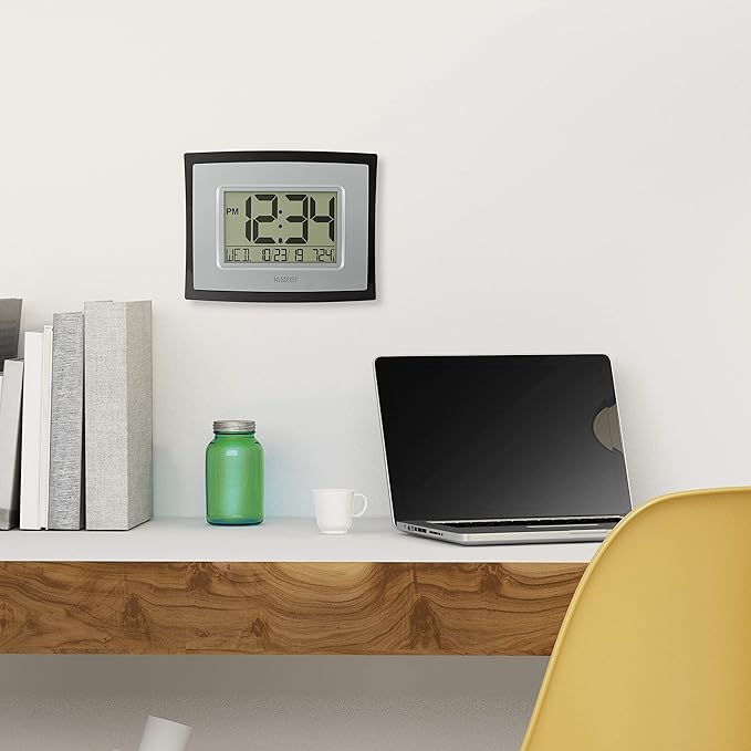 La Crosse Technology Wall/Table Clock,6.85-inch H x 8.66-inch W x 0.95-inch D (WT-8002U) (WT-8002U-INT),(Pack of 5)