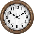 45MinST 12 Inches Retro Wall Clock, Silent Non Ticking Battery Operated Movement, Decor for Home/Wall Decor, Easy to Read, Decorate for Bedroom Living Room Office(Bronze)