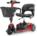 3 Wheel Mobility Scooters for Adults，Collapsible Electric Powered Wheelchair，Portable Compact Motorized Scooter for Travel，Long Range Power，Battery with Charger，Basket and Cup Holder