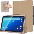 TiMOVO Universal Case for 10.1 Inch Android Tablet with Pen Loop, Lightweight Folding Stand Cover with Hand Strap for All 9.6"-11" Touchscreen Tablet, Clay