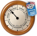 Classic Day of The Week Wall Clock - 10" Solid Pine Wood Frame, Ideal Retirement Gift for Men and Women, Day Clock for Seniors and Retirees