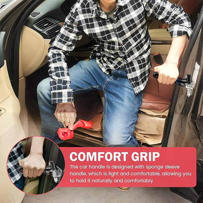 1/2/4 Pcs Car Handle Cane, Portable Car Door Latch Handle Assist, Car Handle Assist Holder for Elderly, Car Support Handle and Car Window Strap for Elderly Seniors Convenience Security (Style 02)