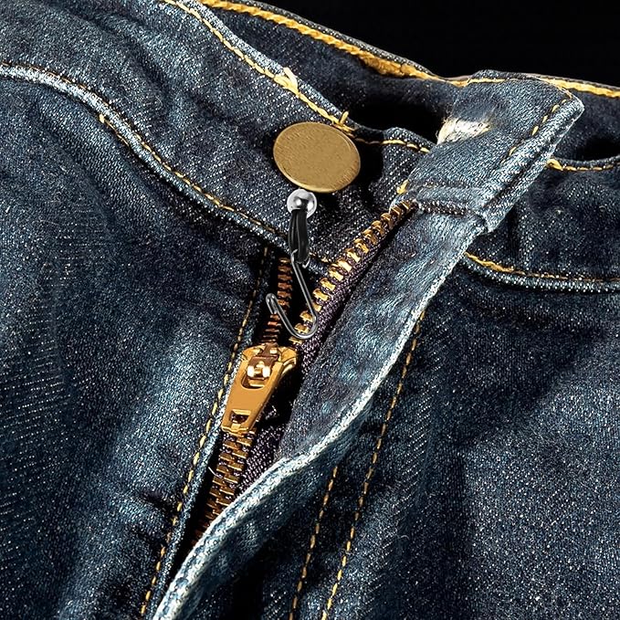 20Pcs Zipper Stopper Helper Clip for Jeans and Pants - Pants Zipper Holder Upper - Button Lock Hooks Stop Slipping for Trousers Skirt