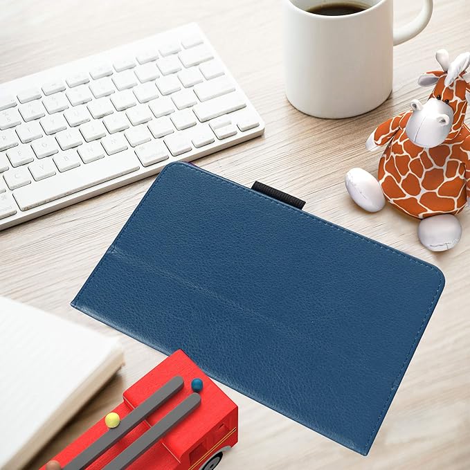 Case for Amazon Fire HD 10 Tablet 10.1" Inch Display (13th Generation, 2023 Released) - Slim Lightweight Folio Stand Cover PU Leather Case + 1 Screen Protector and 1 Stylus (Navy Blue)