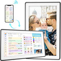Digital Calendar,15.6-inch Digital Wall Planner & Chore Chart, Touchscreen Family Organizer for Schedules, Events & Reminders, Wall Mount Included, Smart Calendar Perfect for 2026 Planning (Grey Frame)