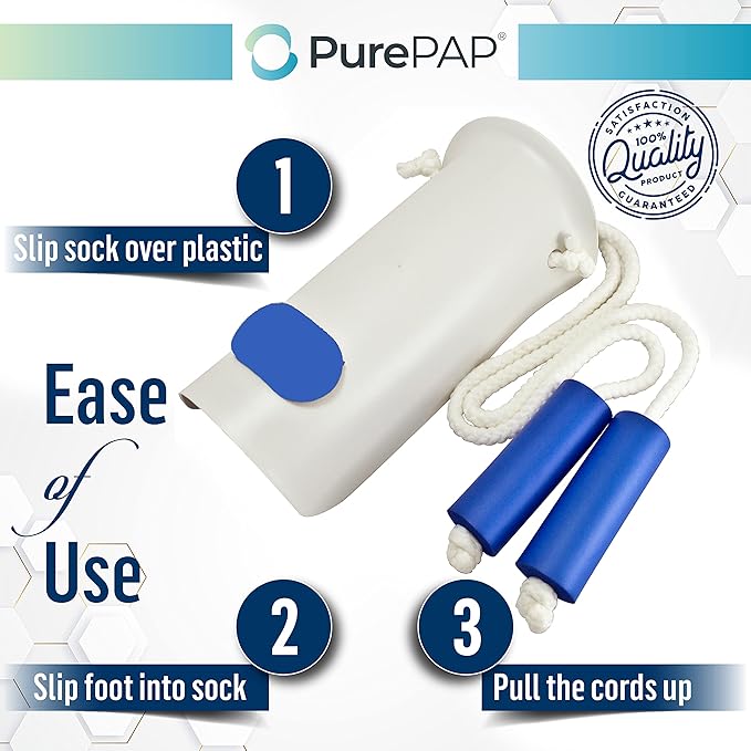 2 Pack Sock Aid Sock Helper - Great for Women and Mens Socks and Compression Socks Men - Strong Sock Donner with Foam Handles