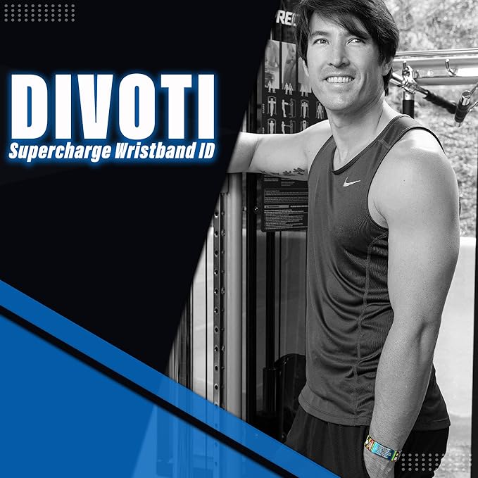 Divoti Custom Engraved Medical Alert ID Band Double-Sided Emergency Contact ICE Info Silicone Wristband