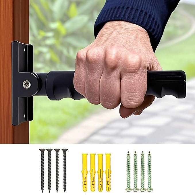 1pack Doorway Flip Assist Handle, Door Assistant Support Grip Handle, Doorway Stair Assist Grab Bar for Seniors, Elderly, Disabled, Handicap and Injured People