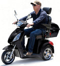 Super Large Electric 3 Wheel Mobility Scooters, 800W Wheelchair Device, 500 LBS Capacity Electric Wheelchair for Seniors & Adults, Speed Adjust, Remote Key, Receive Ready to Ride (Black)