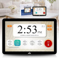 Masjidal 10" Smart WiFi Digital Azan Clock & Islamic Prayer Frame – Automatic Worldwide Prayer & Iqamah Times, Full Quran Player, Athan Alarm, Ramadan Clock, Touchscreen Muslim Home Display, Black