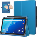 TiMOVO Universal Case for 10.1 Inch Android Tablet with Pen Loop, Lightweight Folding Stand Cover with Hand Strap for All 9.6"-11" Touchscreen Tablet, Blue Wave