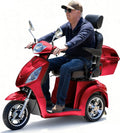 Super Large Electric 3 Wheel Mobility Scooters, 800W Wheelchair Device, 500 LBS Capacity Electric Wheelchair for Seniors & Adults, Speed Adjust, Remote Key, Receive Ready to Ride (RED RED)