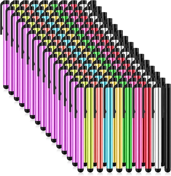 150 Pcs Styluses Pens for Touch Screens Universal Stylus Compatible with Touch Screens Capacitive Stylus Compatible with All Universal Touchs Screen Devices, 10 Colors