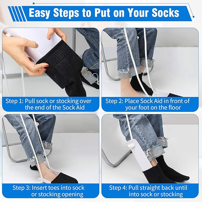Kekoy Sock Aid for Seniors Elderly Diabetics with Alternating Air Pressure Mattress Bed Sore Prevention