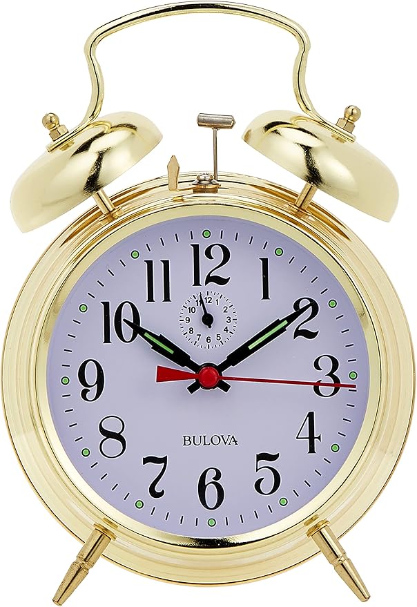 Bulova B8124 Bellman Clock, Brass Finish